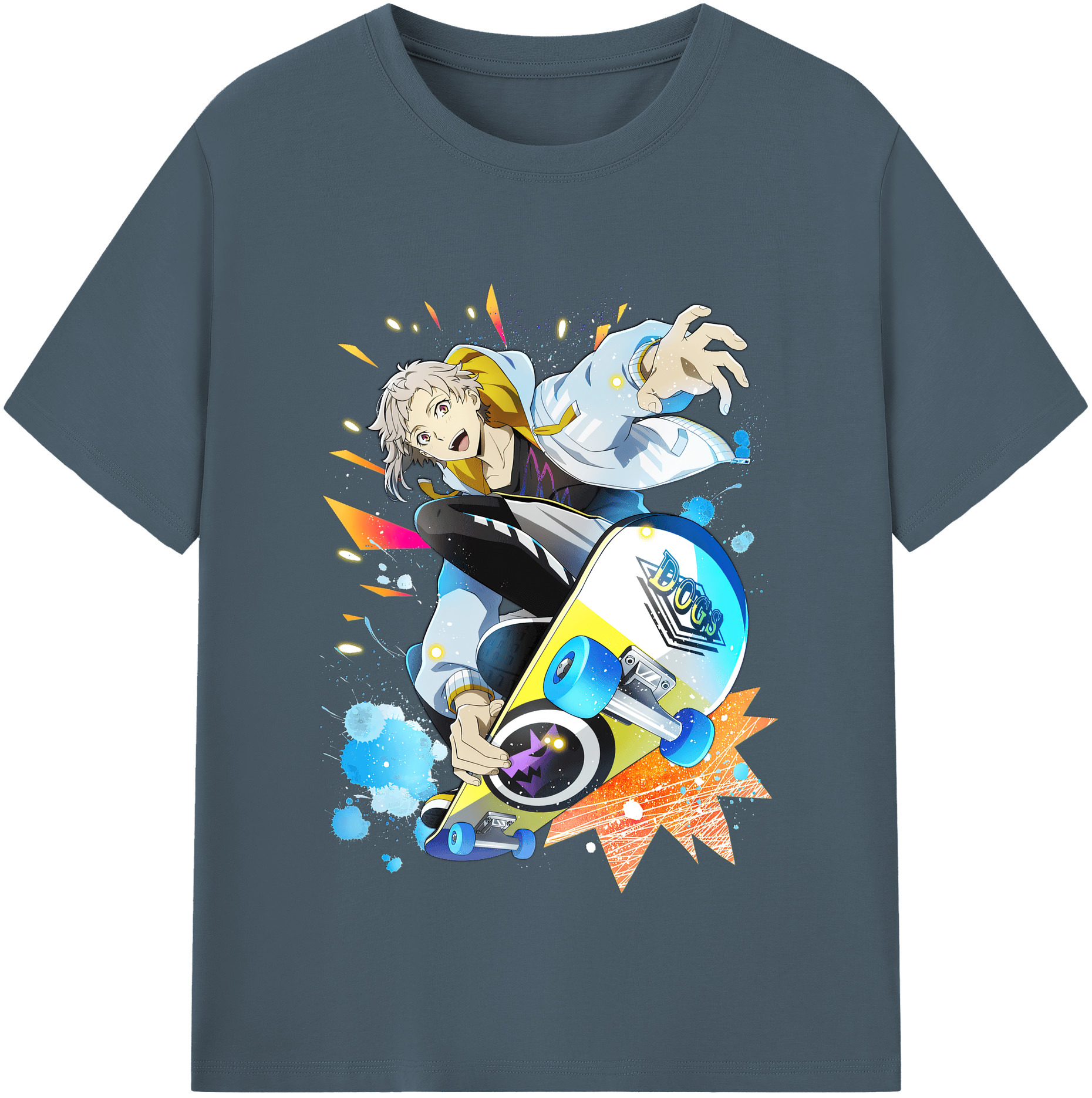（画像用） 文豪ストレイドッグス Bungo Stray Dogs 綿100％半袖Tシャツ（フロントプリント）